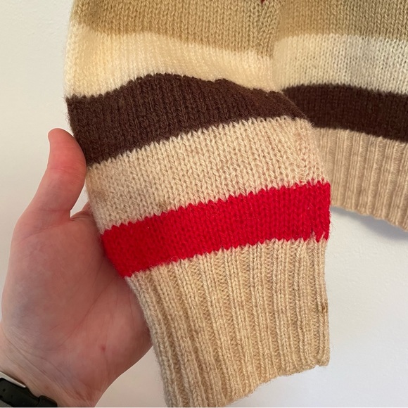 Vintage New Wool Striped Sweater - Picture 4 of 6